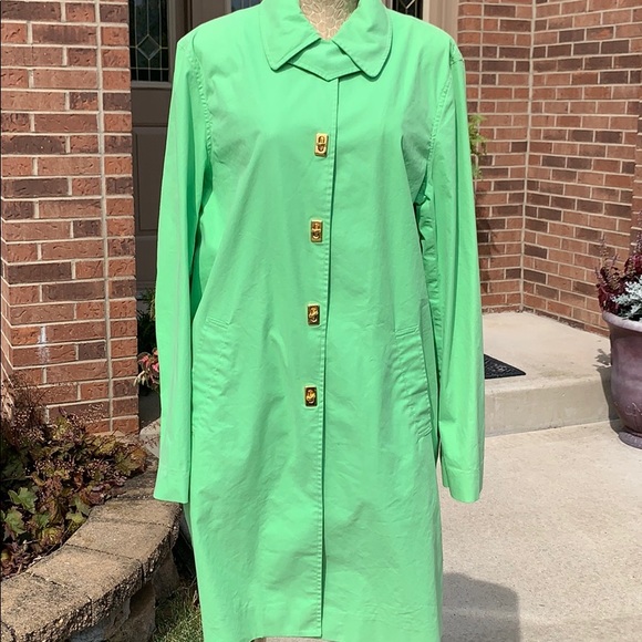 Lauren Ralph Lauren Jackets & Blazers - Lauren Ralph Lauren Green Trench  Coat